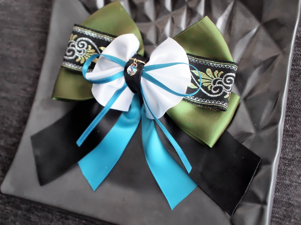 篭手切江 豊前江 桑名江 松井江 五月雨江 村雲江【夢見蝶の絹飾り】ペンラリボンorバッグチャームorヘアアクセ