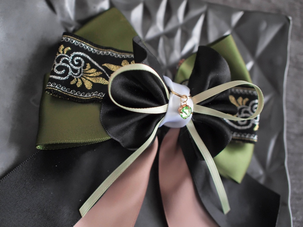 篭手切江 豊前江 桑名江 松井江 五月雨江 村雲江【夢見蝶の絹飾り】ペンラリボンorバッグチャームorヘアアクセ