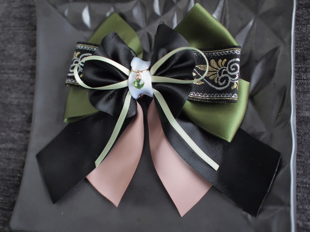 篭手切江 豊前江 桑名江 松井江 五月雨江 村雲江【夢見蝶の絹飾り】ペンラリボンorバッグチャームorヘアアクセ