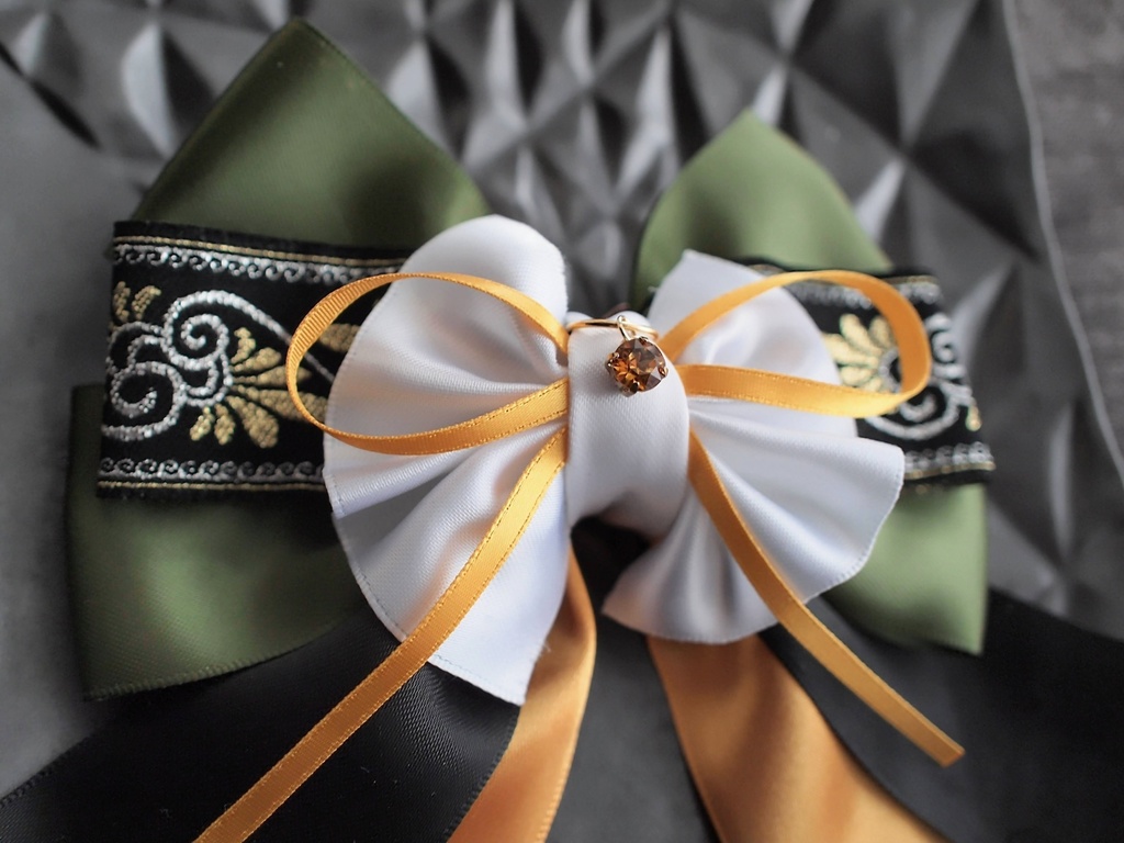 篭手切江 豊前江 桑名江 松井江 五月雨江 村雲江【夢見蝶の絹飾り】ペンラリボンorバッグチャームorヘアアクセ