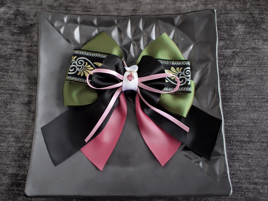 篭手切江 豊前江 桑名江 松井江 五月雨江 村雲江【夢見蝶の絹飾り】ペンラリボンorバッグチャームorヘアアクセ