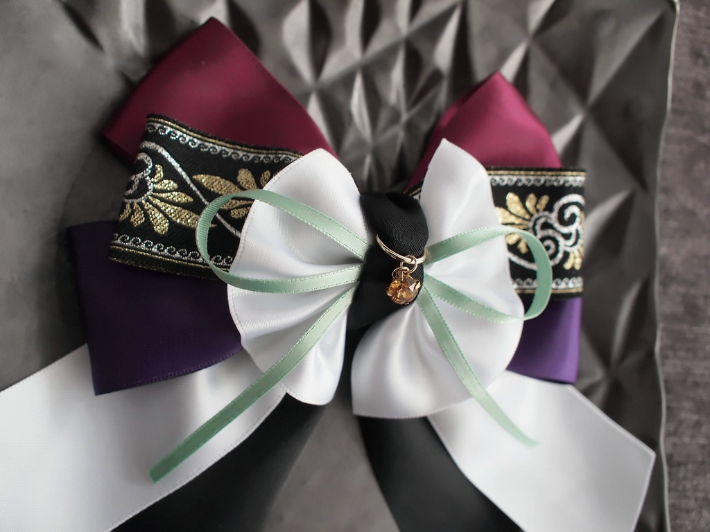 蜻蛉切 千子村正【夢見蝶の絹飾り】ペンラリボンorバッグチャームorヘアアクセ