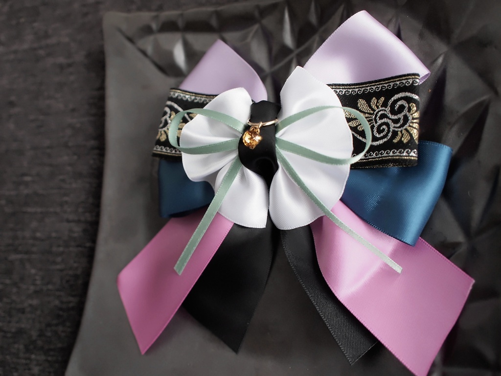 蜻蛉切 千子村正【夢見蝶の絹飾り】ペンラリボンorバッグチャームorヘアアクセ