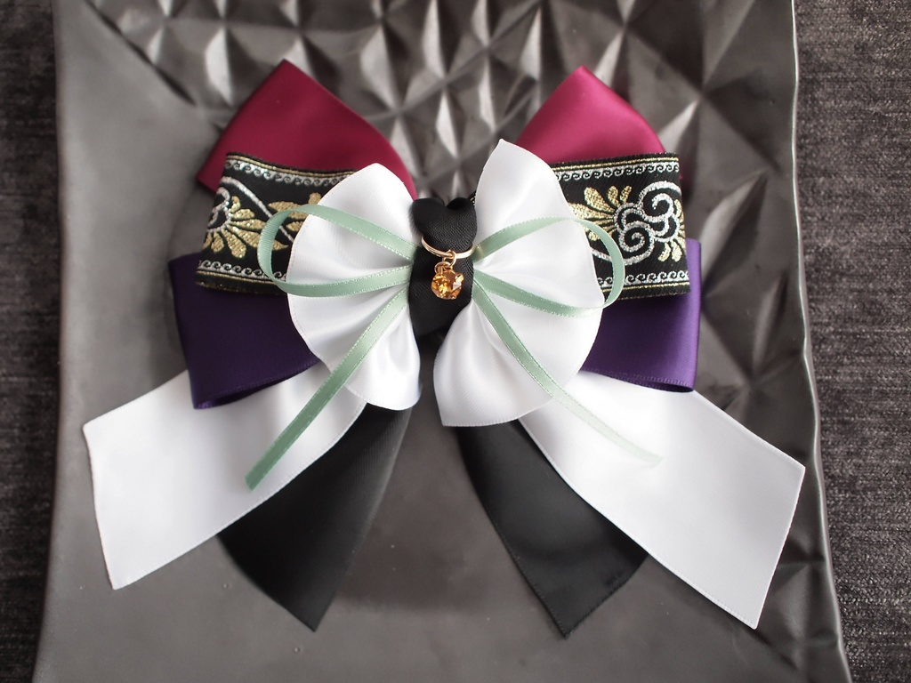 蜻蛉切 千子村正【夢見蝶の絹飾り】ペンラリボンorバッグチャームorヘアアクセ