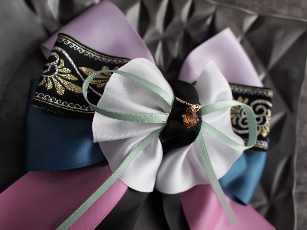 蜻蛉切 千子村正【夢見蝶の絹飾り】ペンラリボンorバッグチャームorヘアアクセ