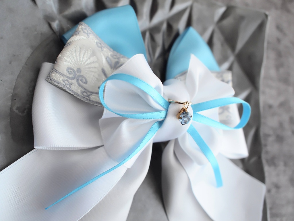 明石国行 堀川国広 大和守安定【夢見蝶の絹飾り】ペンラリボンorバッグチャームorヘアアクセ