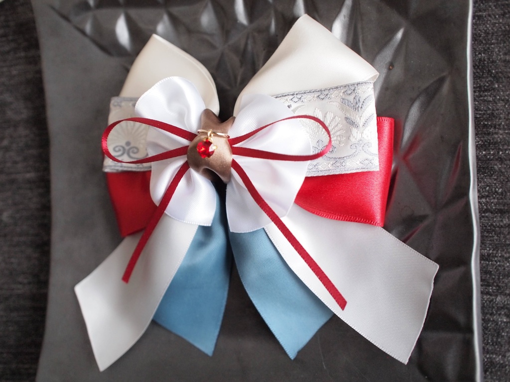 髭切 にっかり青江 今剣【夢見蝶の絹飾り】ペンラリボンorバッグチャームorヘアアクセ