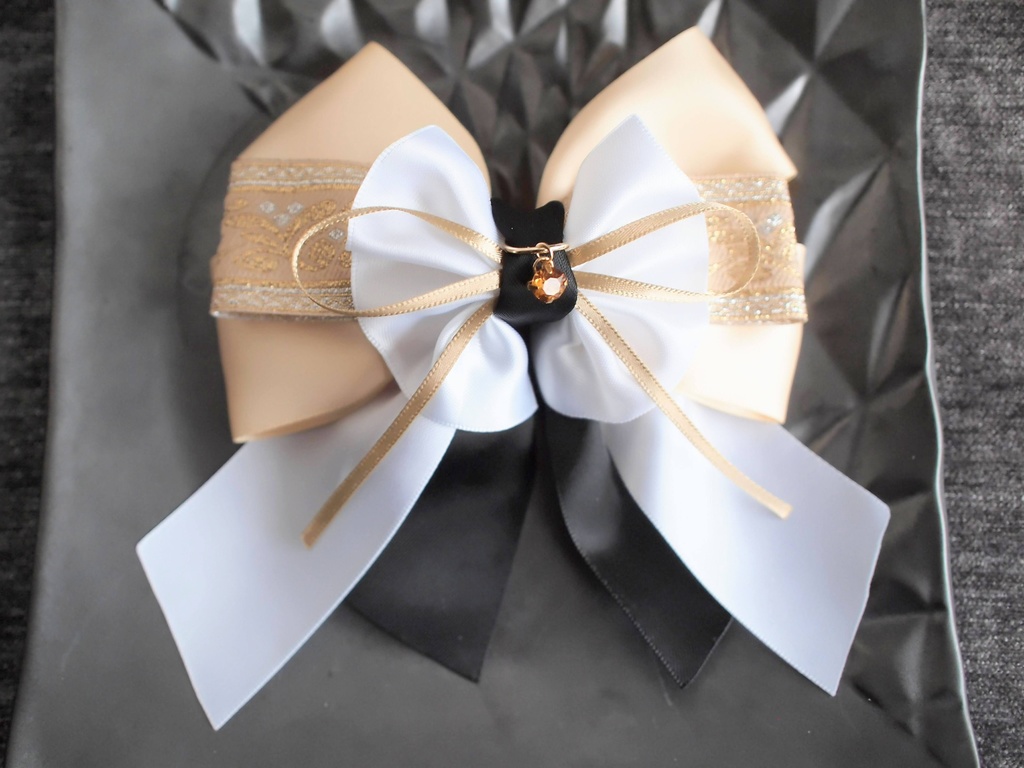 髭切 にっかり青江 今剣【夢見蝶の絹飾り】ペンラリボンorバッグチャームorヘアアクセ