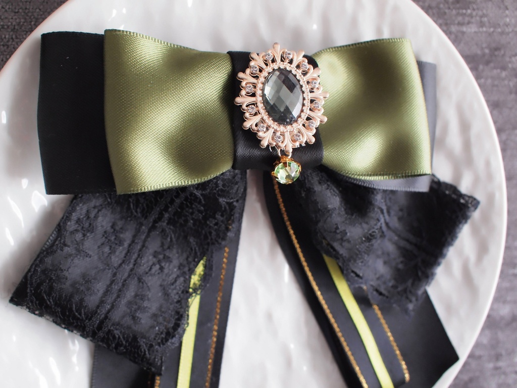 豊前江 篭手切江 桑名江 松井江 五月雨江 村雲江【羽衣藤の絹飾り】ペンラリボンorバッグチャームorヘアアクセ