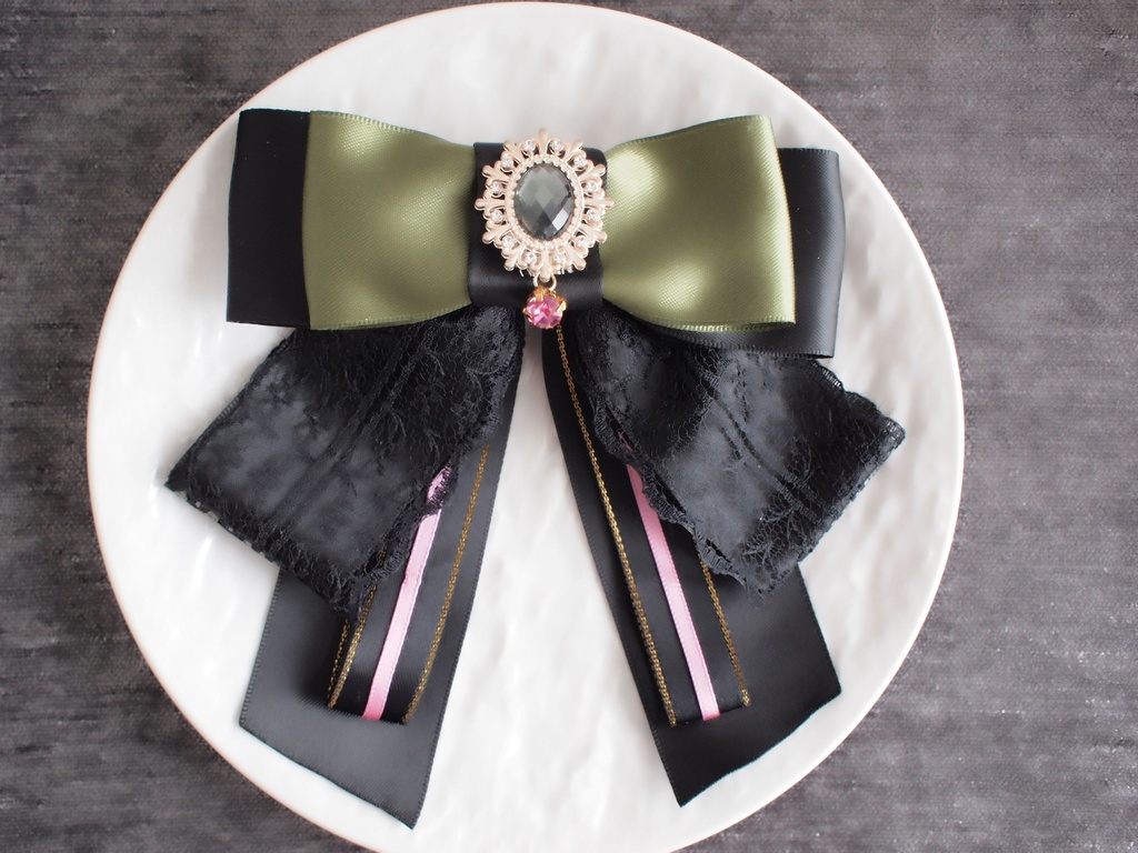 豊前江 篭手切江 桑名江 松井江 五月雨江 村雲江【羽衣藤の絹飾り】ペンラリボンorバッグチャームorヘアアクセ