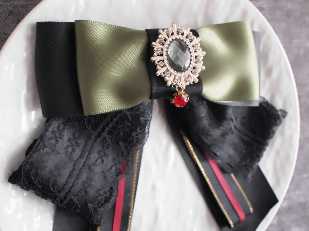 豊前江 篭手切江 桑名江 松井江 五月雨江 村雲江【羽衣藤の絹飾り】ペンラリボンorバッグチャームorヘアアクセ