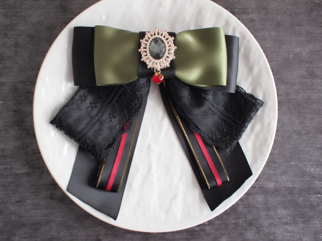 豊前江 篭手切江 桑名江 松井江 五月雨江 村雲江【羽衣藤の絹飾り】ペンラリボンorバッグチャームorヘアアクセ