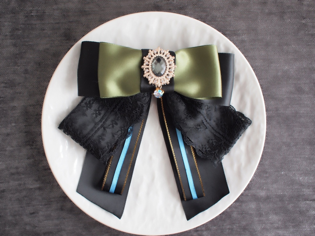 豊前江 篭手切江 桑名江 松井江 五月雨江 村雲江【羽衣藤の絹飾り】ペンラリボンorバッグチャームorヘアアクセ