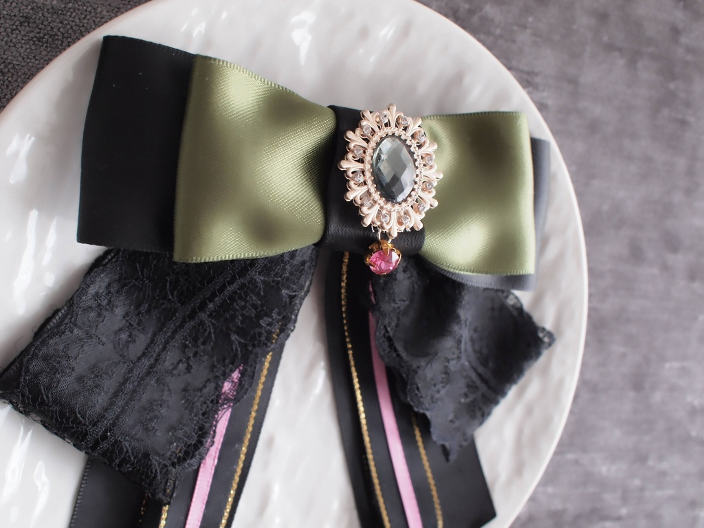 豊前江 篭手切江 桑名江 松井江 五月雨江 村雲江【羽衣藤の絹飾り】ペンラリボンorバッグチャームorヘアアクセ