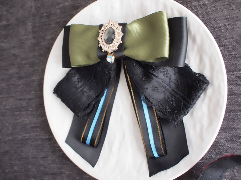 豊前江 篭手切江 桑名江 松井江 五月雨江 村雲江【羽衣藤の絹飾り】ペンラリボンorバッグチャームorヘアアクセ