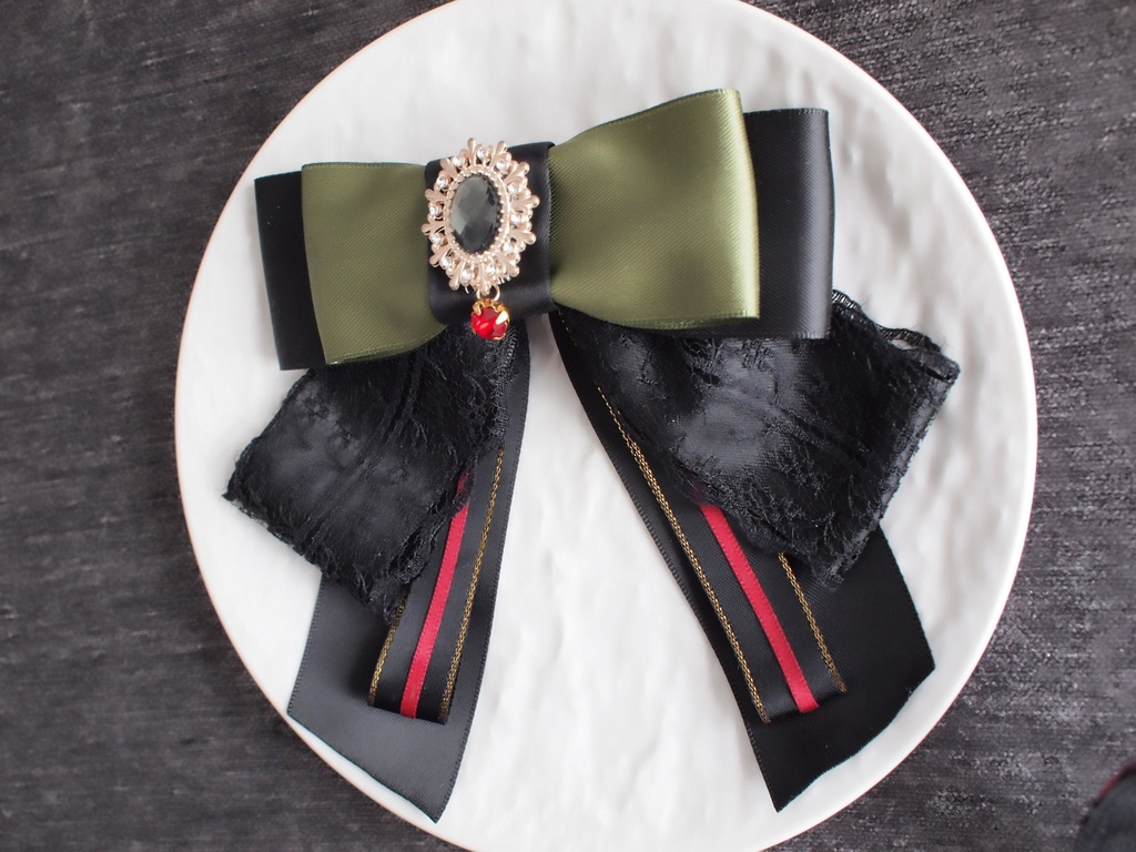 豊前江 篭手切江 桑名江 松井江 五月雨江 村雲江【羽衣藤の絹飾り】ペンラリボンorバッグチャームorヘアアクセ