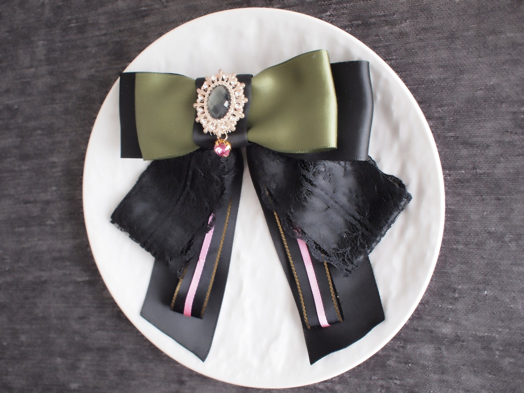 豊前江 篭手切江 桑名江 松井江 五月雨江 村雲江【羽衣藤の絹飾り】ペンラリボンorバッグチャームorヘアアクセ