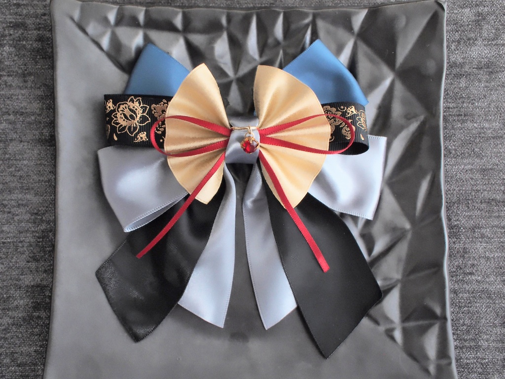 水心子正秀 大典太光世 【夢見蝶の絹飾り】ペンラリボンorバッグチャームorヘアアクセ