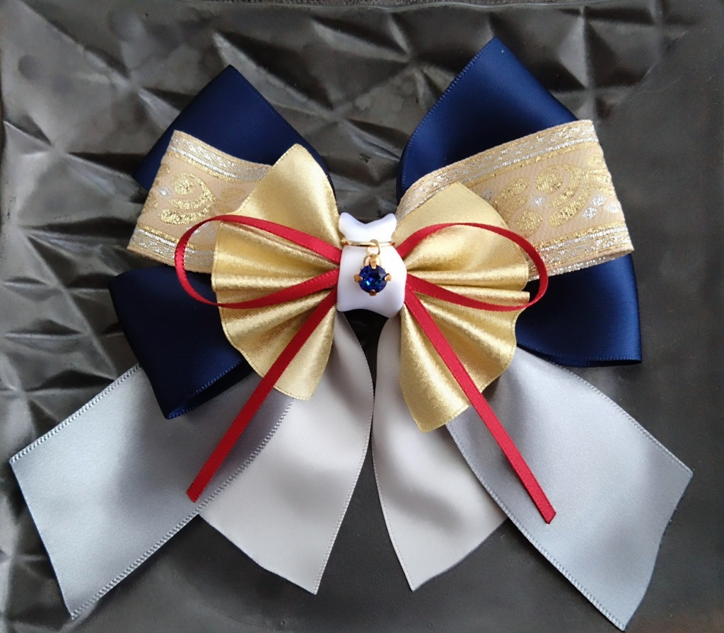 山姥切長義 三日月宗近 へし切長谷部 大般若長光【夢見蝶の絹飾り】ペンラリボンorバッグチャームorヘアアクセ