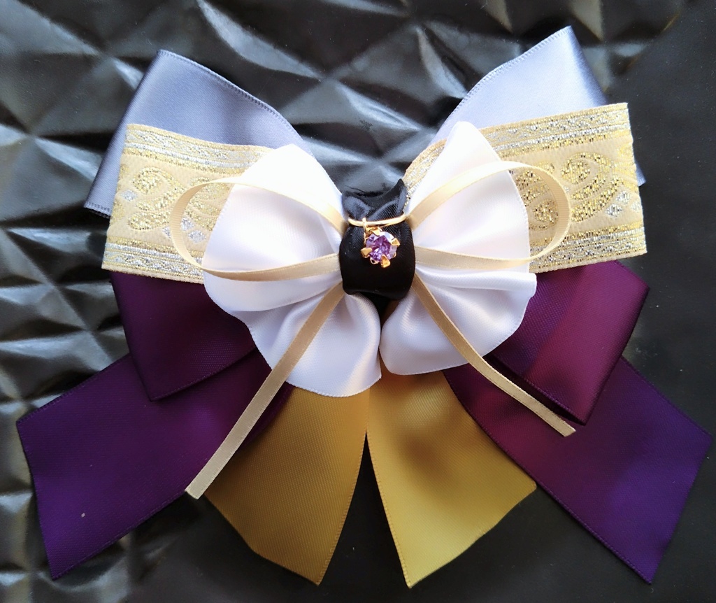 山姥切長義 三日月宗近 へし切長谷部 大般若長光【夢見蝶の絹飾り】ペンラリボンorバッグチャームorヘアアクセ