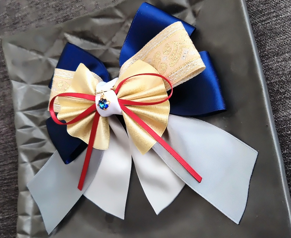 山姥切長義 三日月宗近 へし切長谷部 大般若長光【夢見蝶の絹飾り】ペンラリボンorバッグチャームorヘアアクセ