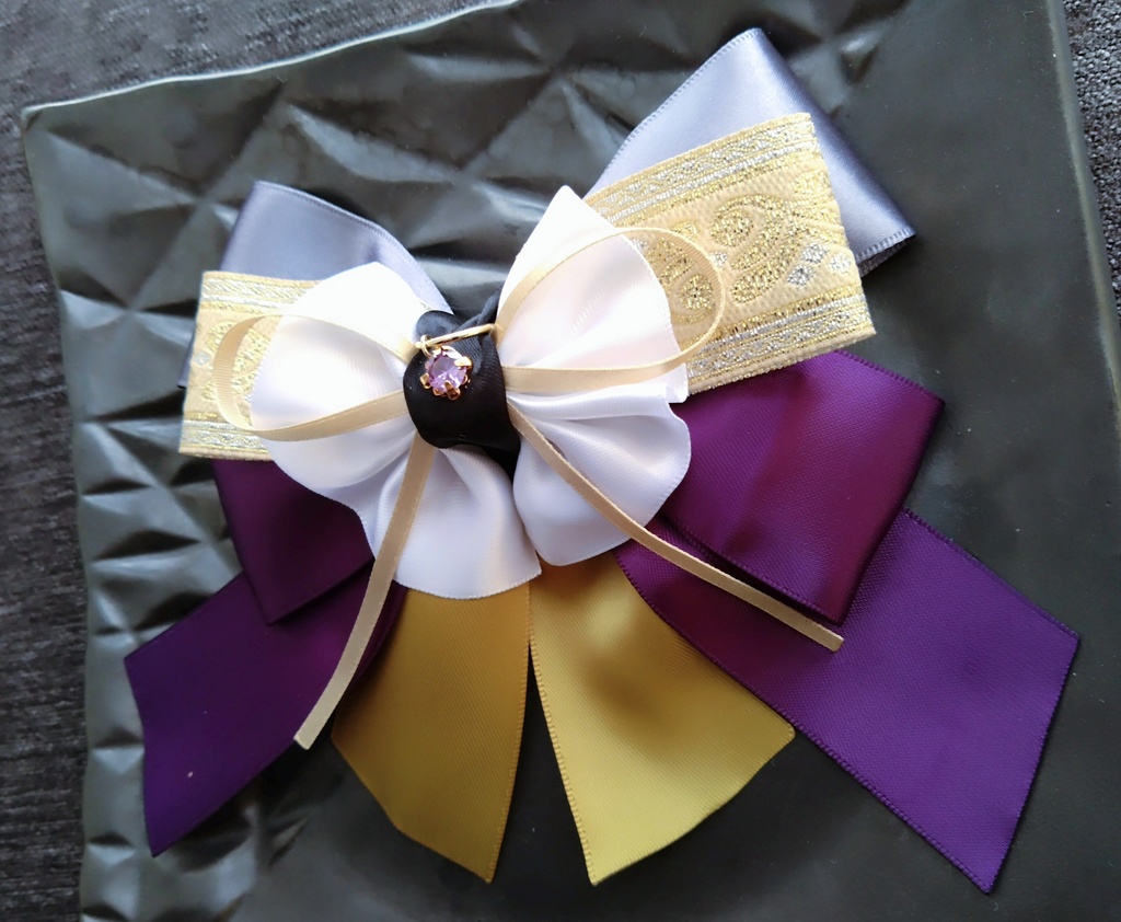 山姥切長義 三日月宗近 へし切長谷部 大般若長光【夢見蝶の絹飾り】ペンラリボンorバッグチャームorヘアアクセ