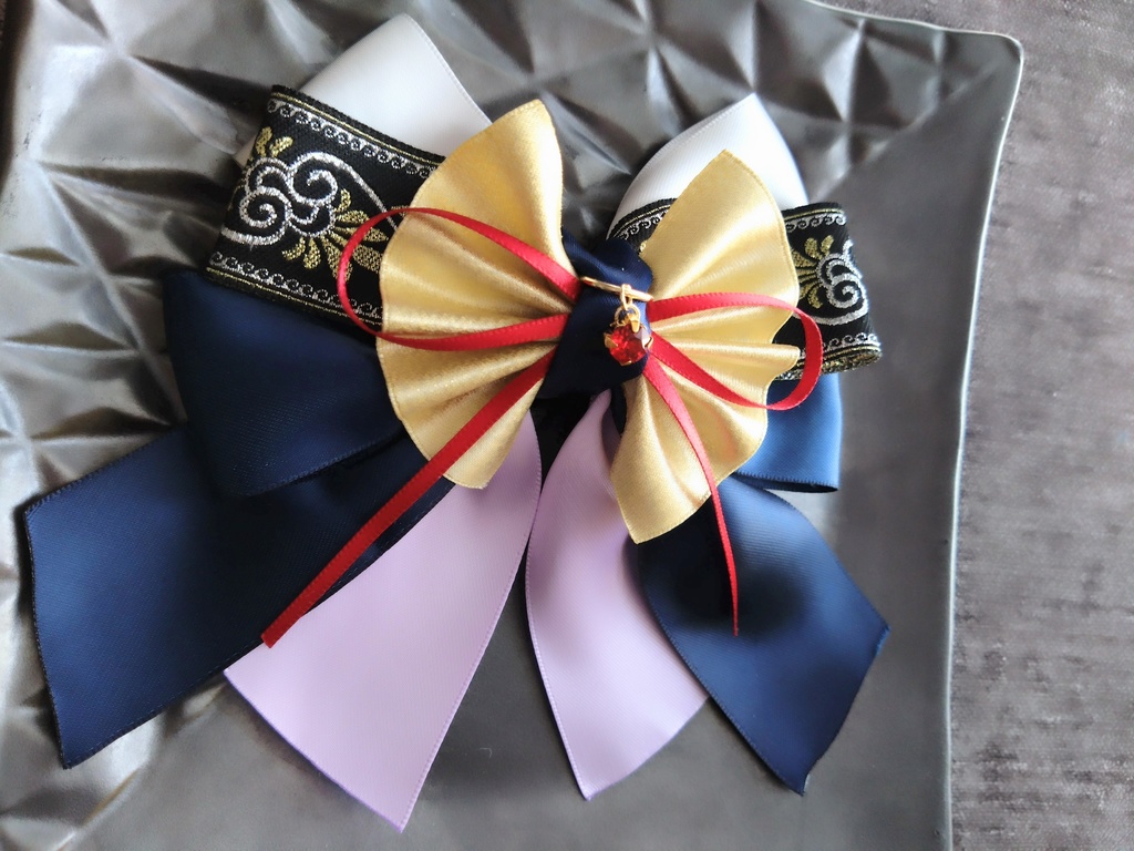 鬼丸国綱 一期一振【夢見蝶の絹飾り】ペンラリボンorバッグチャームorヘアアクセ