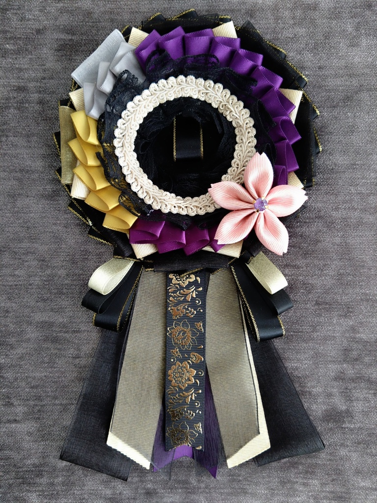 山姥切長義 へし切長谷部 鬼丸国綱 一期一振【雛菊桜のロゼット】