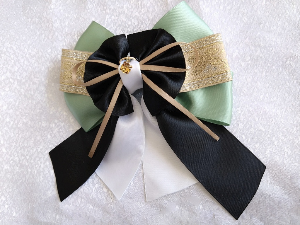 源清麿 膝丸 物吉貞宗 小狐丸 御手杵 巴形薙刀【夢見蝶の絹飾り】ペンラリボンorバッグチャームorヘアアクセ