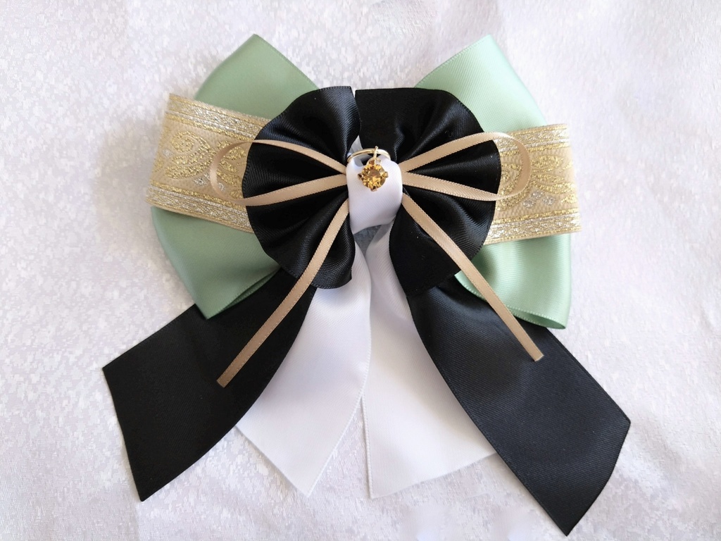 源清麿 膝丸 物吉貞宗 小狐丸 御手杵 巴形薙刀【夢見蝶の絹飾り】ペンラリボンorバッグチャームorヘアアクセ