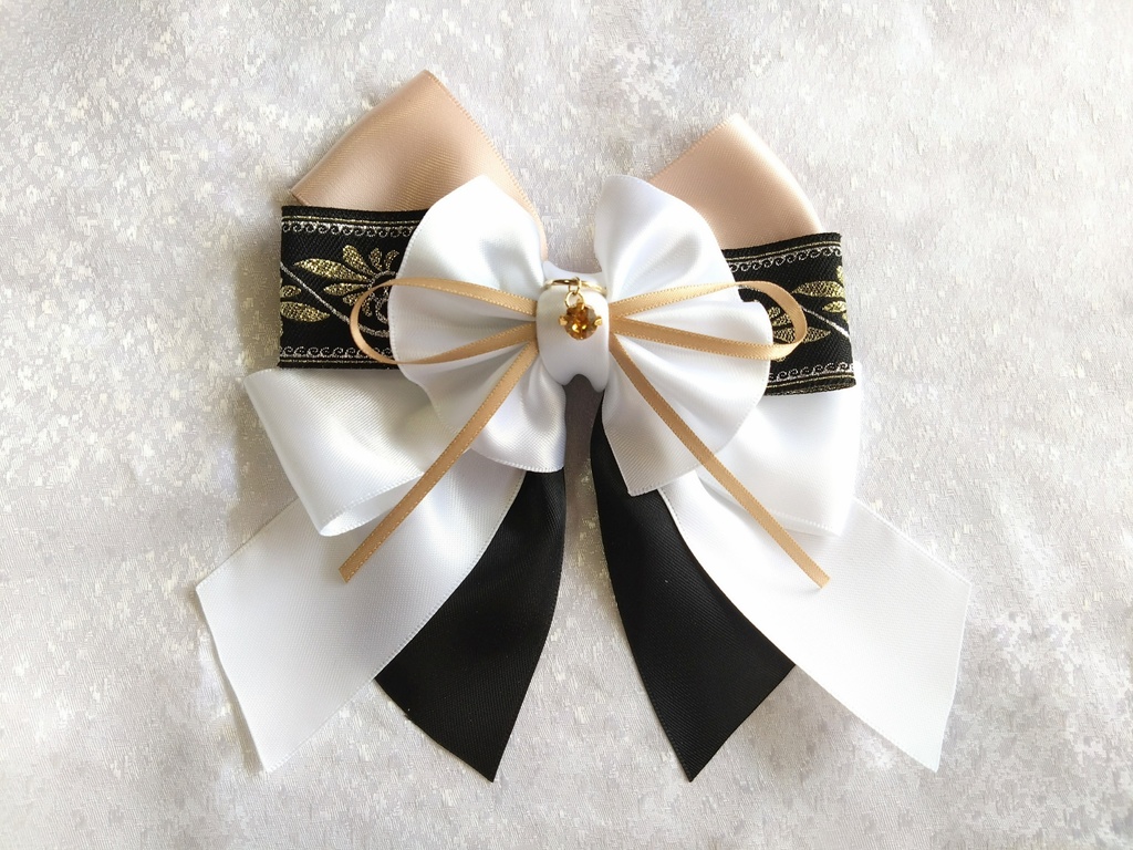 源清麿 膝丸 物吉貞宗 小狐丸 御手杵 巴形薙刀【夢見蝶の絹飾り】ペンラリボンorバッグチャームorヘアアクセ