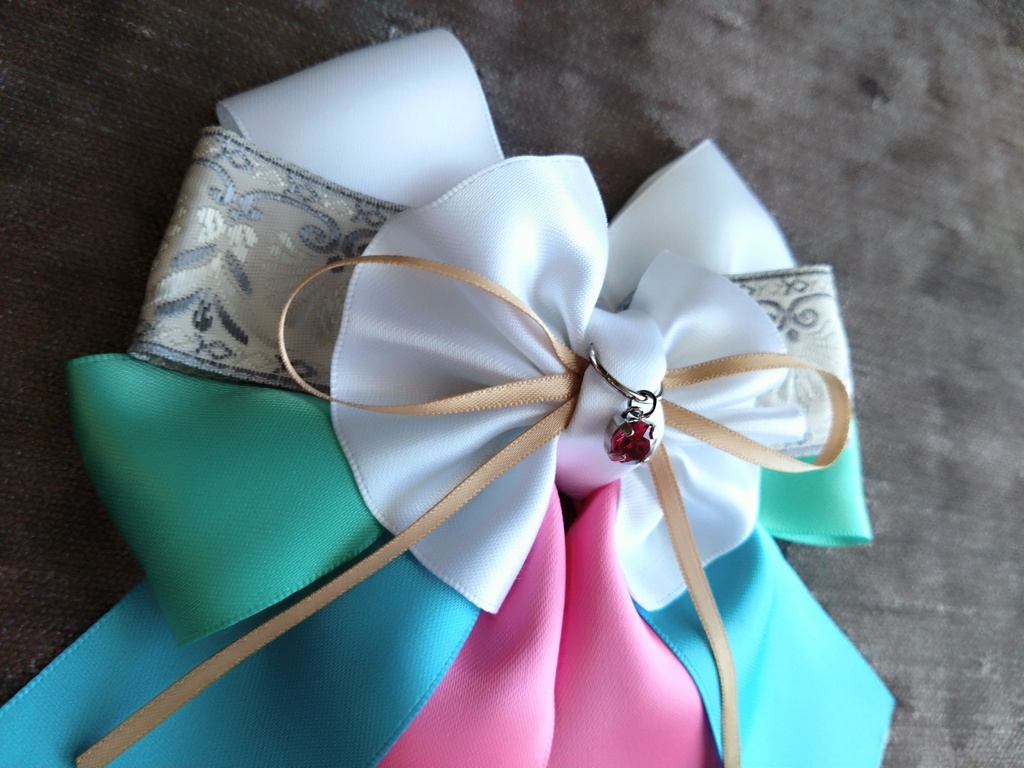 源清麿 膝丸 物吉貞宗 小狐丸 御手杵 巴形薙刀【夢見蝶の絹飾り】ペンラリボンorバッグチャームorヘアアクセ