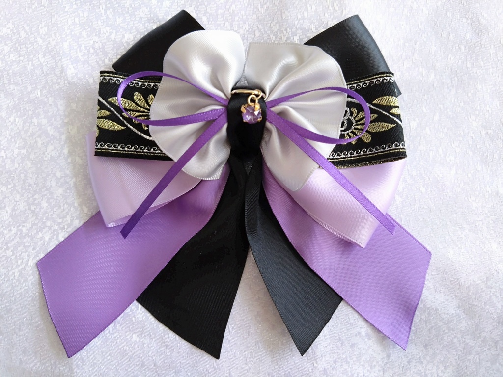 源清麿 膝丸 物吉貞宗 小狐丸 御手杵 巴形薙刀【夢見蝶の絹飾り】ペンラリボンorバッグチャームorヘアアクセ