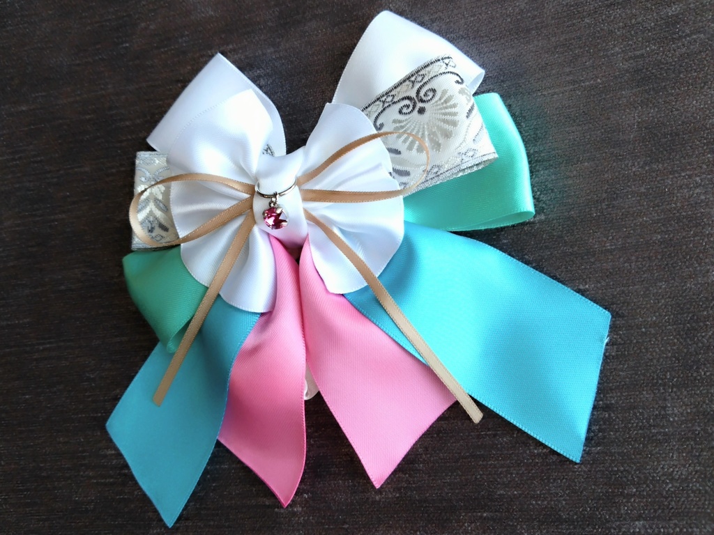 源清麿 膝丸 物吉貞宗 小狐丸 御手杵 巴形薙刀【夢見蝶の絹飾り】ペンラリボンorバッグチャームorヘアアクセ