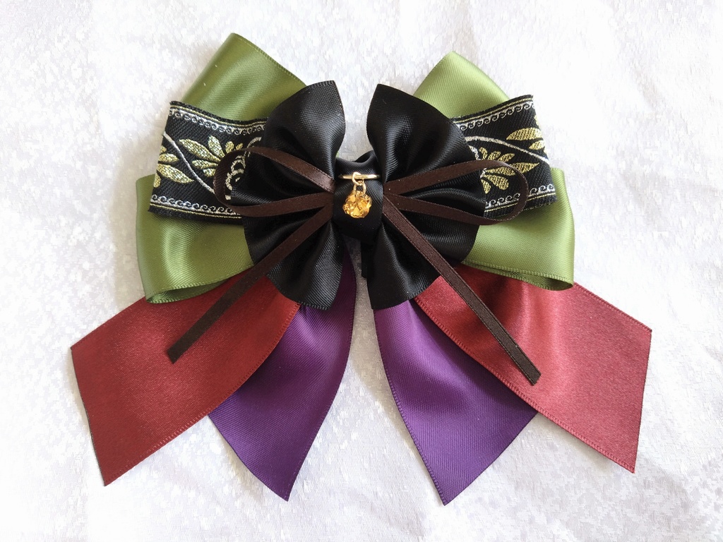 源清麿 膝丸 物吉貞宗 小狐丸 御手杵 巴形薙刀【夢見蝶の絹飾り】ペンラリボンorバッグチャームorヘアアクセ