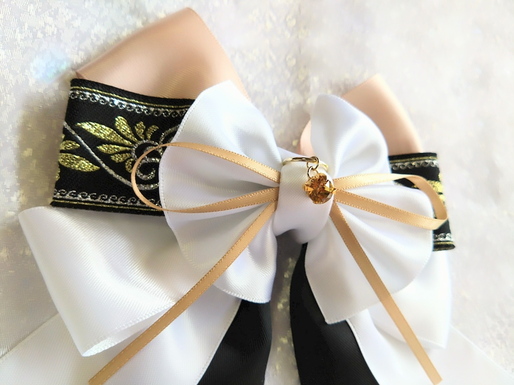 源清麿 膝丸 物吉貞宗 小狐丸 御手杵 巴形薙刀【夢見蝶の絹飾り】ペンラリボンorバッグチャームorヘアアクセ