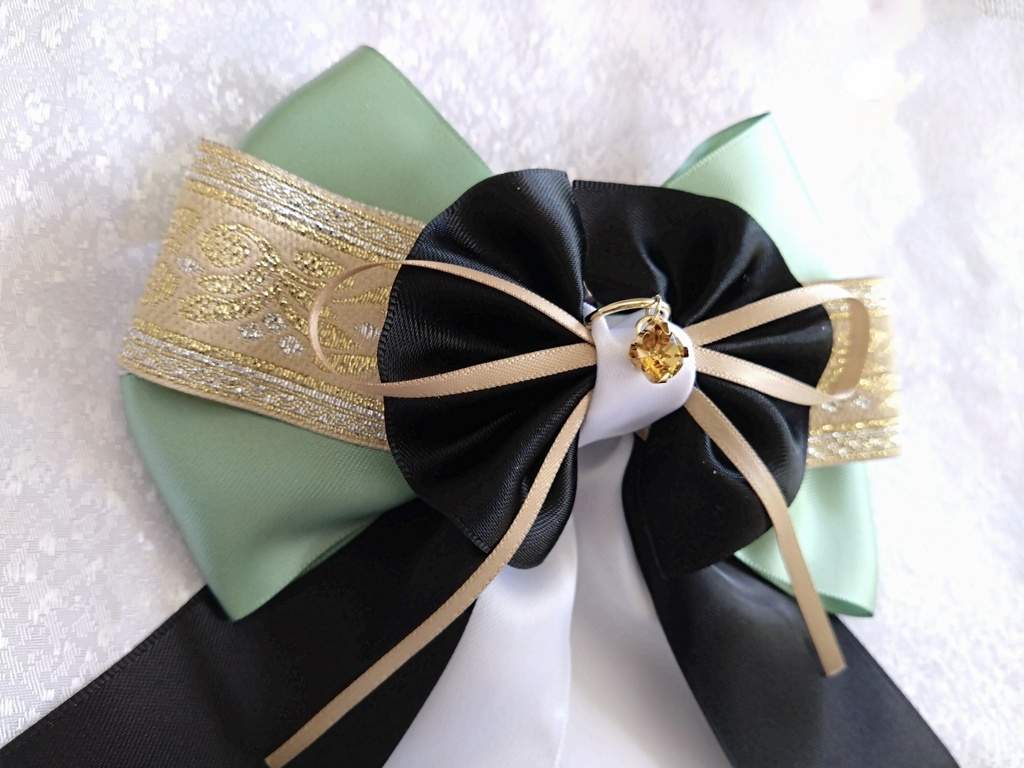 源清麿 膝丸 物吉貞宗 小狐丸 御手杵 巴形薙刀【夢見蝶の絹飾り】ペンラリボンorバッグチャームorヘアアクセ