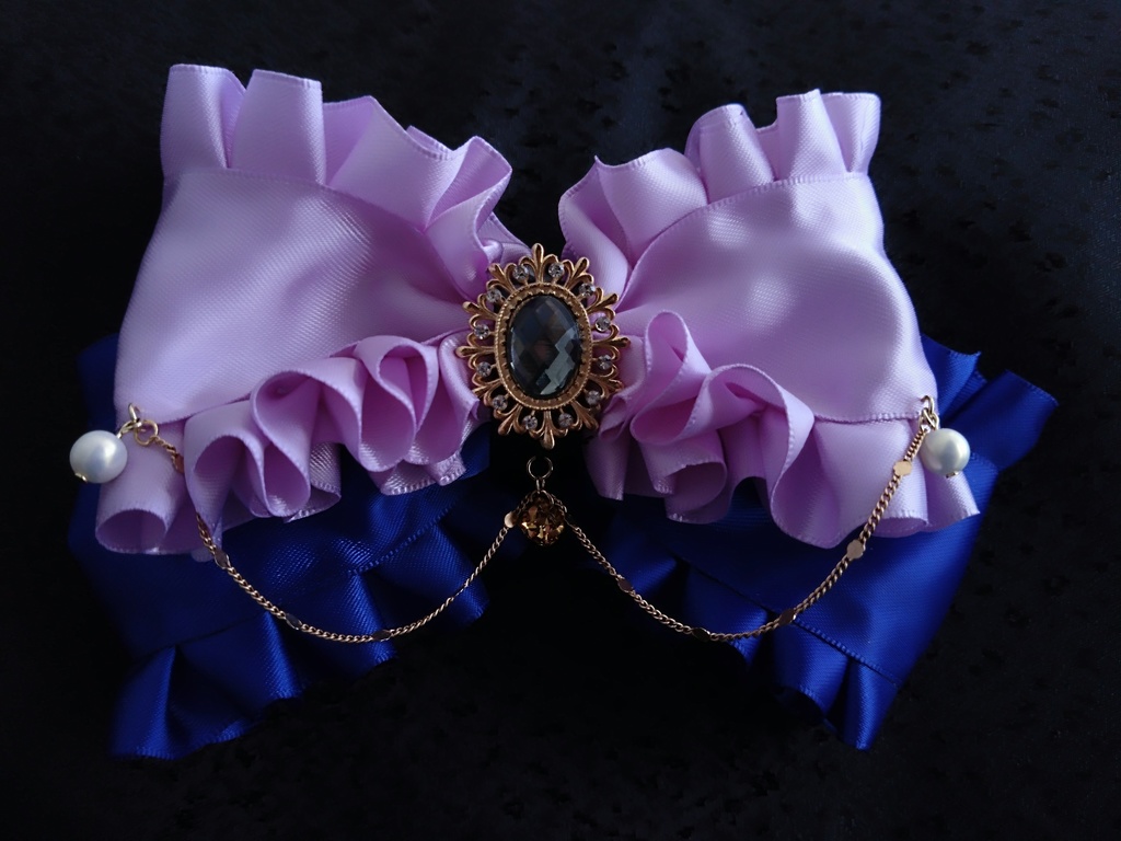 蜻蛉切 千子村正【金鳳花の絹飾り】ペンラリボンorバッグチャームorヘアアクセ