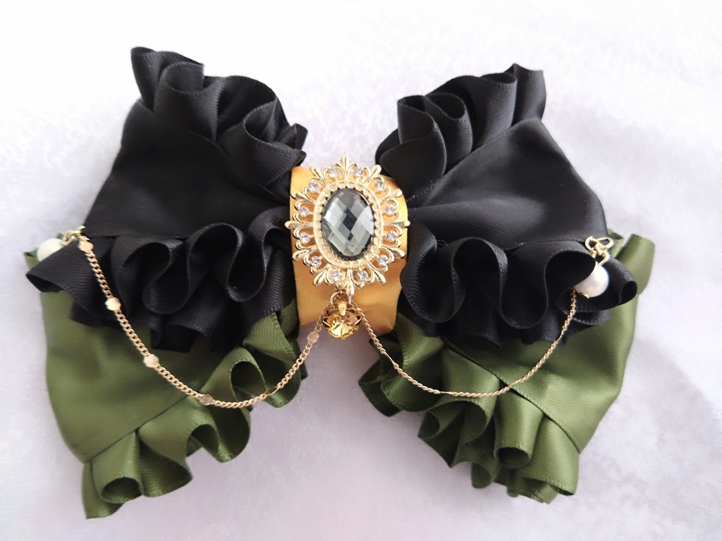 豊前江 篭手切江 松井江 桑名江 五月雨江 村雲江 【金鳳花の絹飾り】ペンラリボンorバッグチャームorヘアアクセ