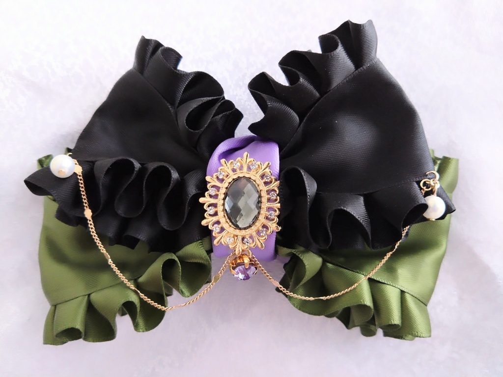 豊前江 篭手切江 松井江 桑名江 五月雨江 村雲江 【金鳳花の絹飾り】ペンラリボンorバッグチャームorヘアアクセ