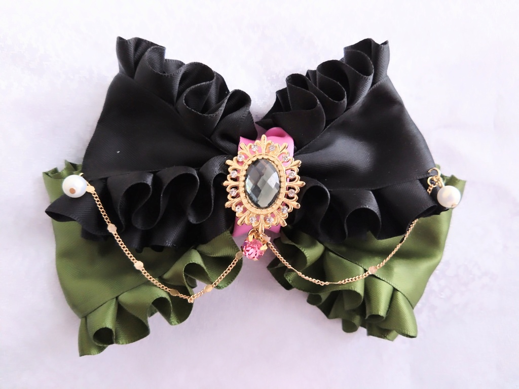 豊前江 篭手切江 松井江 桑名江 五月雨江 村雲江 【金鳳花の絹飾り】ペンラリボンorバッグチャームorヘアアクセ