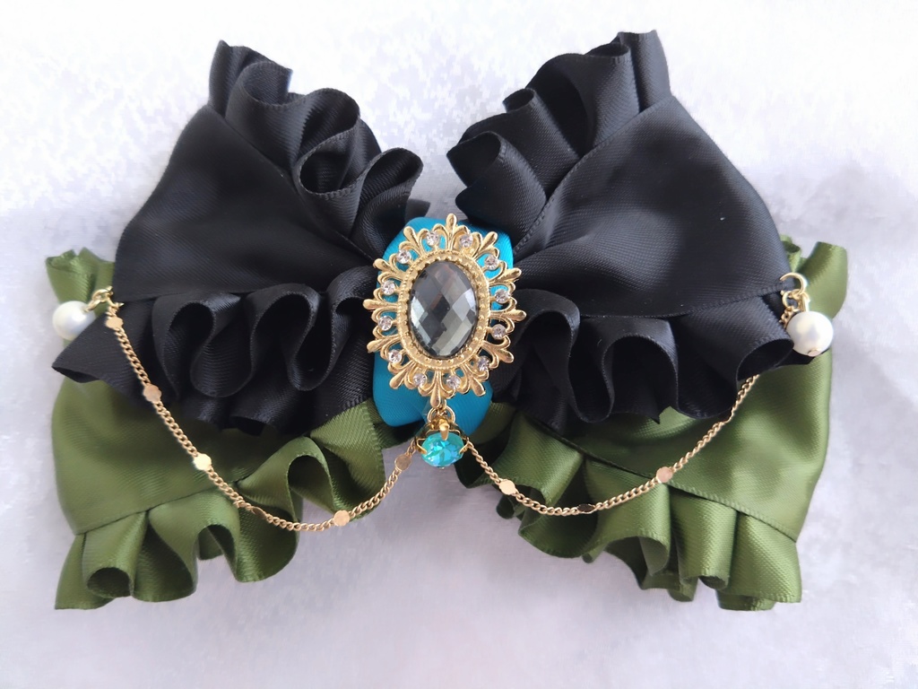 豊前江 篭手切江 松井江 桑名江 五月雨江 村雲江 【金鳳花の絹飾り】ペンラリボンorバッグチャームorヘアアクセ