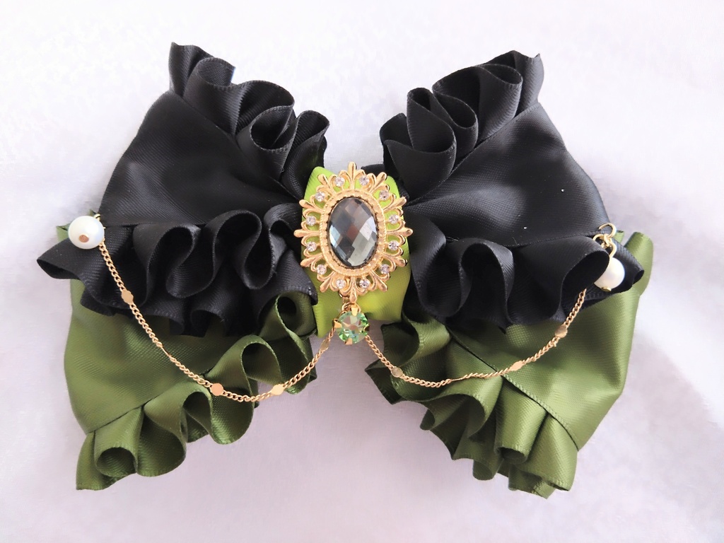 豊前江 篭手切江 松井江 桑名江 五月雨江 村雲江 【金鳳花の絹飾り】ペンラリボンorバッグチャームorヘアアクセ