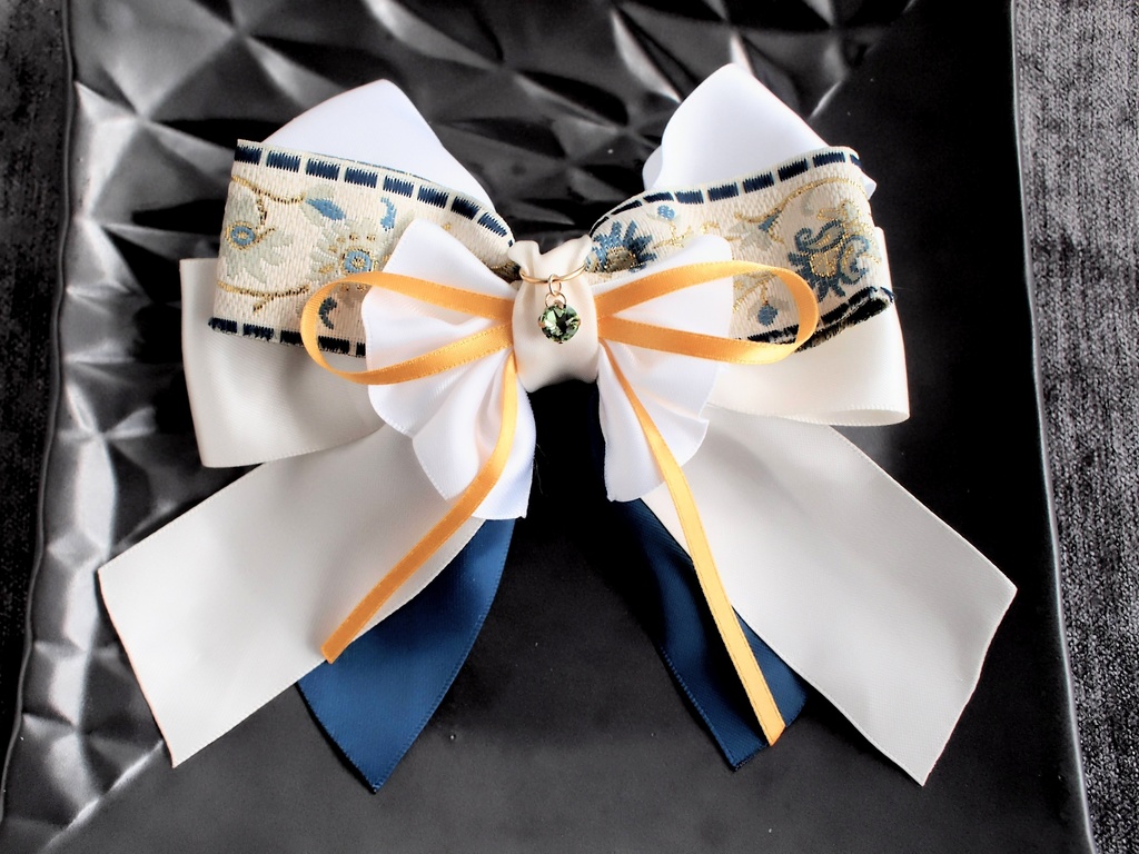 三日月宗近 加州清光 蜂須賀虎徹 鶴丸国永 水心子正秀 大包平 山姥切国広【夢見蝶の絹飾り】ペンラリボンorバッグチャームorヘアアクセ