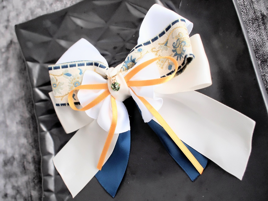 三日月宗近 加州清光 蜂須賀虎徹 鶴丸国永 水心子正秀 大包平 山姥切国広【夢見蝶の絹飾り】ペンラリボンorバッグチャームorヘアアクセ