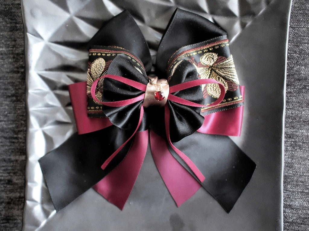 三日月宗近 加州清光 蜂須賀虎徹 鶴丸国永 水心子正秀 大包平 山姥切国広【夢見蝶の絹飾り】ペンラリボンorバッグチャームorヘアアクセ