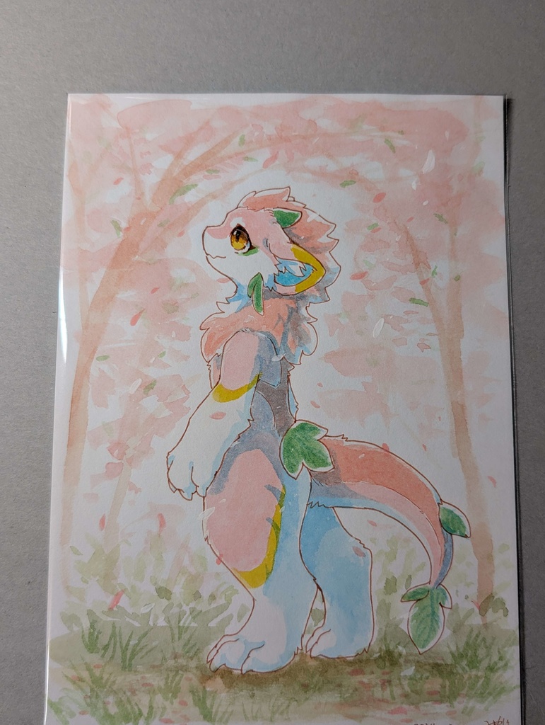 原画　葉桜