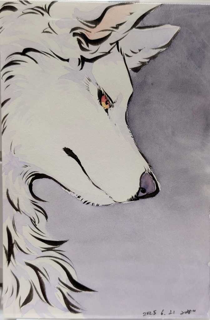 原画　横顔