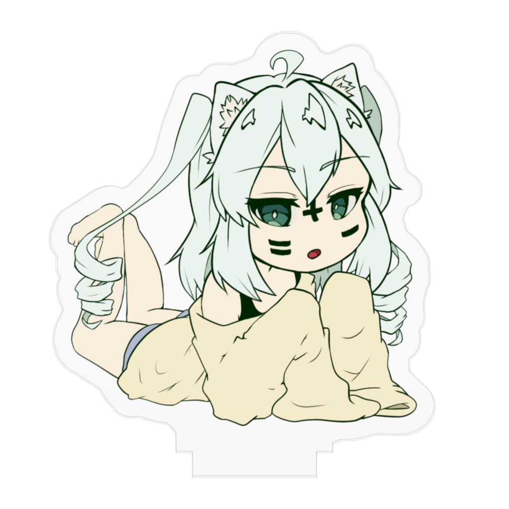 すきまちゃん寝そべりアクリルフィギュア