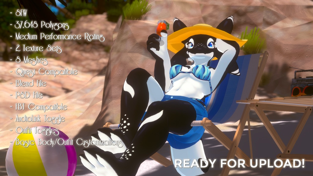 [VRChat Avatar] Selena the Orca - HTDuy - 2/10